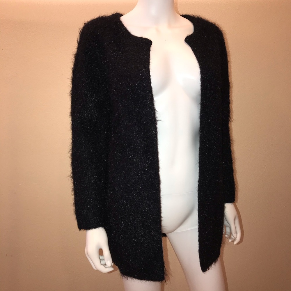 Sweewe Paris Elegant Black Cardigan Sweater